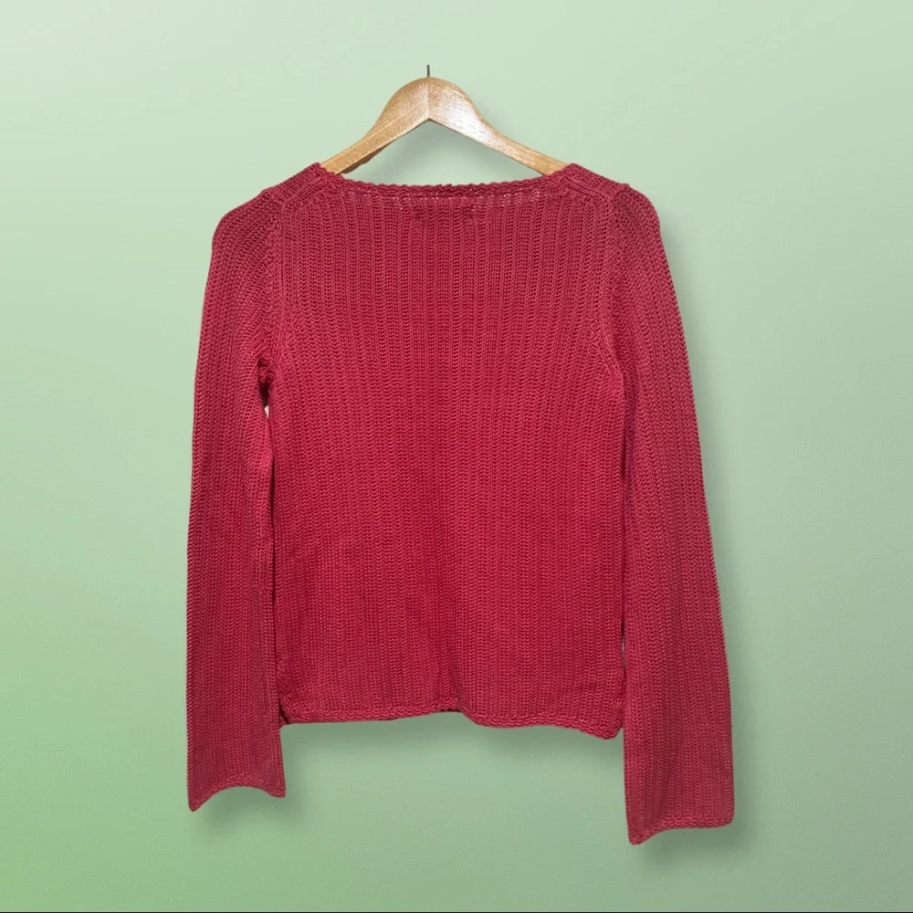 Tommy Bahama Long Sleeve Crochet Top - Picture 3 of 8